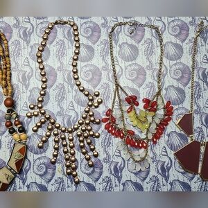 Set of Bib-Styled Necklaces